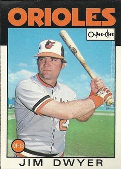 1986 O-Pee-Chee Baseball Cards 339     Jim Dwyer
